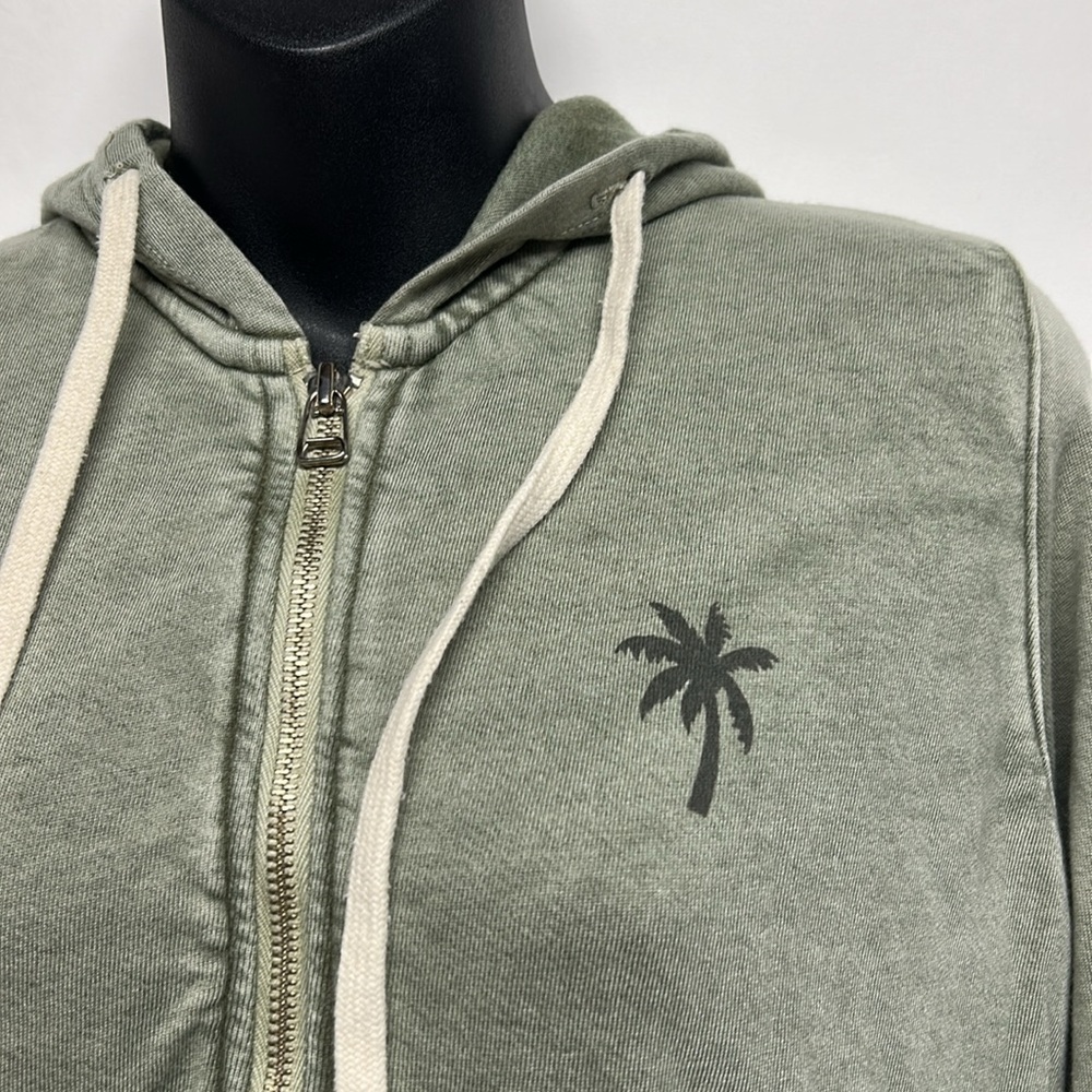Sundry Olive Knit Top zipper hoodie size small live local - Picture 5 of 8